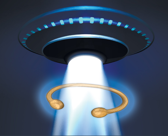 The Q-ray bracelet. Graphic courtesy Undark. 2016. The Q-ray bracelet. Graphic courtesy Undark. 2016.