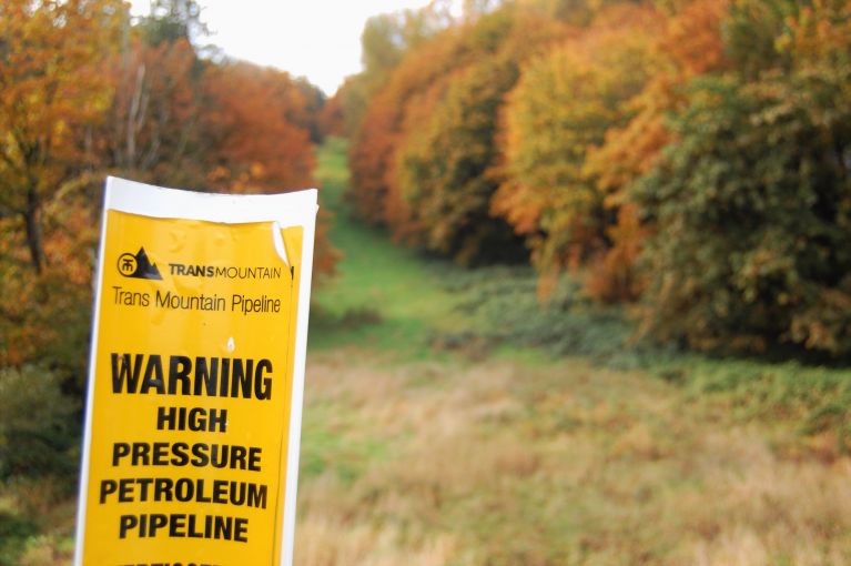 The existing Trans Mountain pipeline spans 1,150 kilometres in the Canadian provinces of Alberta and BC. Image courtesy of Jillian Kestler-D’Amours and Megan O’Toole/ Al Jazeera. Canada, 2019. The existing Trans Mountain pipeline spans 1,150 kilometres in the Canadian provinces of Alberta and BC. Image courtesy of Jillian Kestler-D’Amours and Megan O’Toole/ Al Jazeera. Canada, 2019.