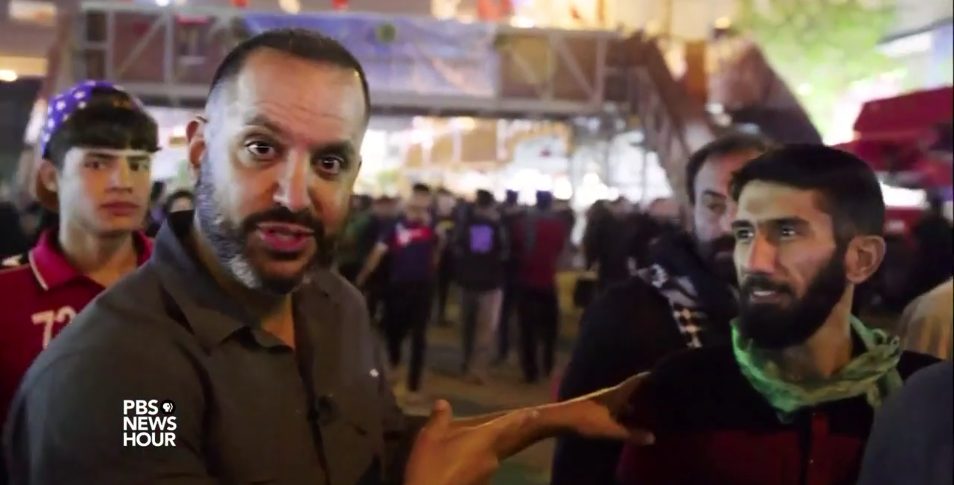 Screenshot from video courtesy PBS NewsHour. Iraq, 2017.