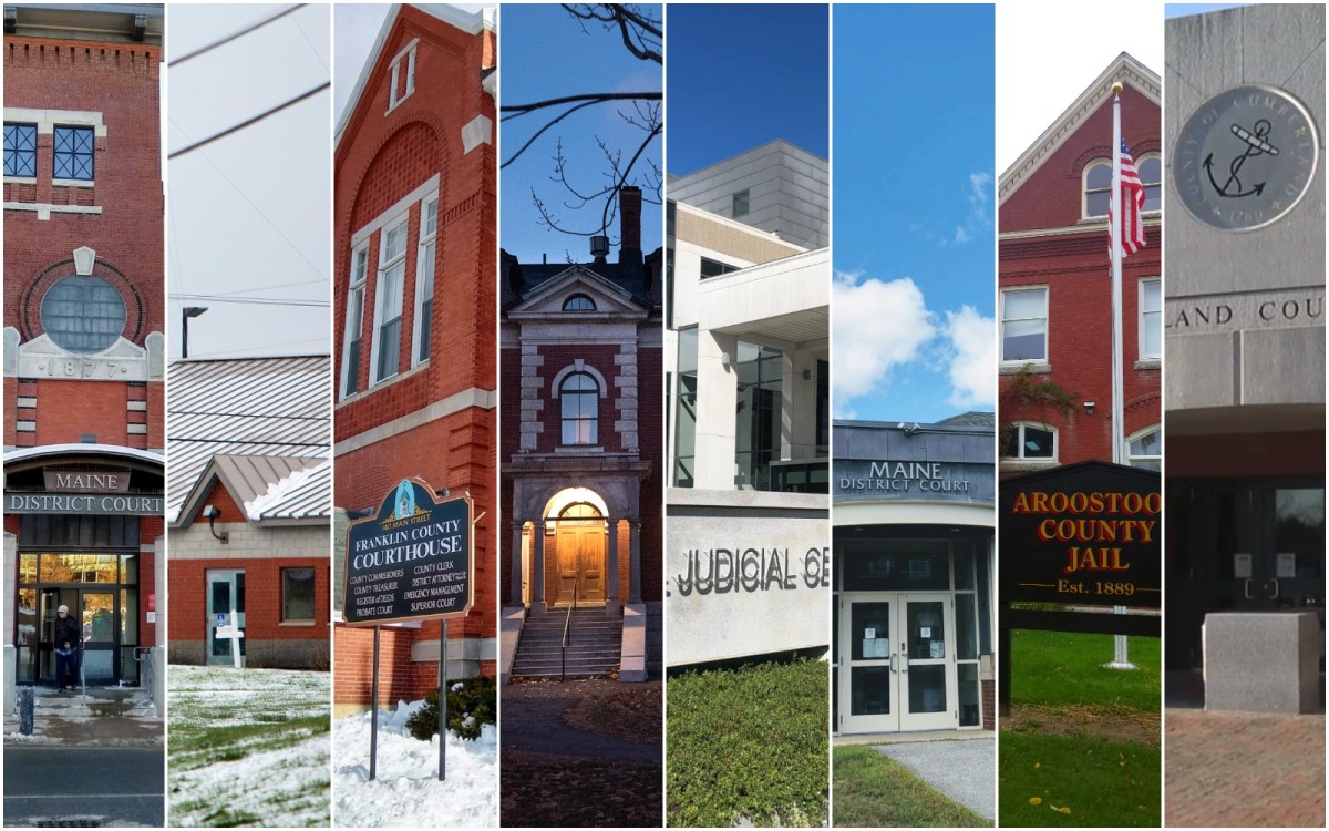 Jails and courthouses in Maine are pictured in these file photos. Composite photo courtesy of BDN. Jails and courthouses in Maine are pictured in these file photos. Composite photo courtesy of BDN.