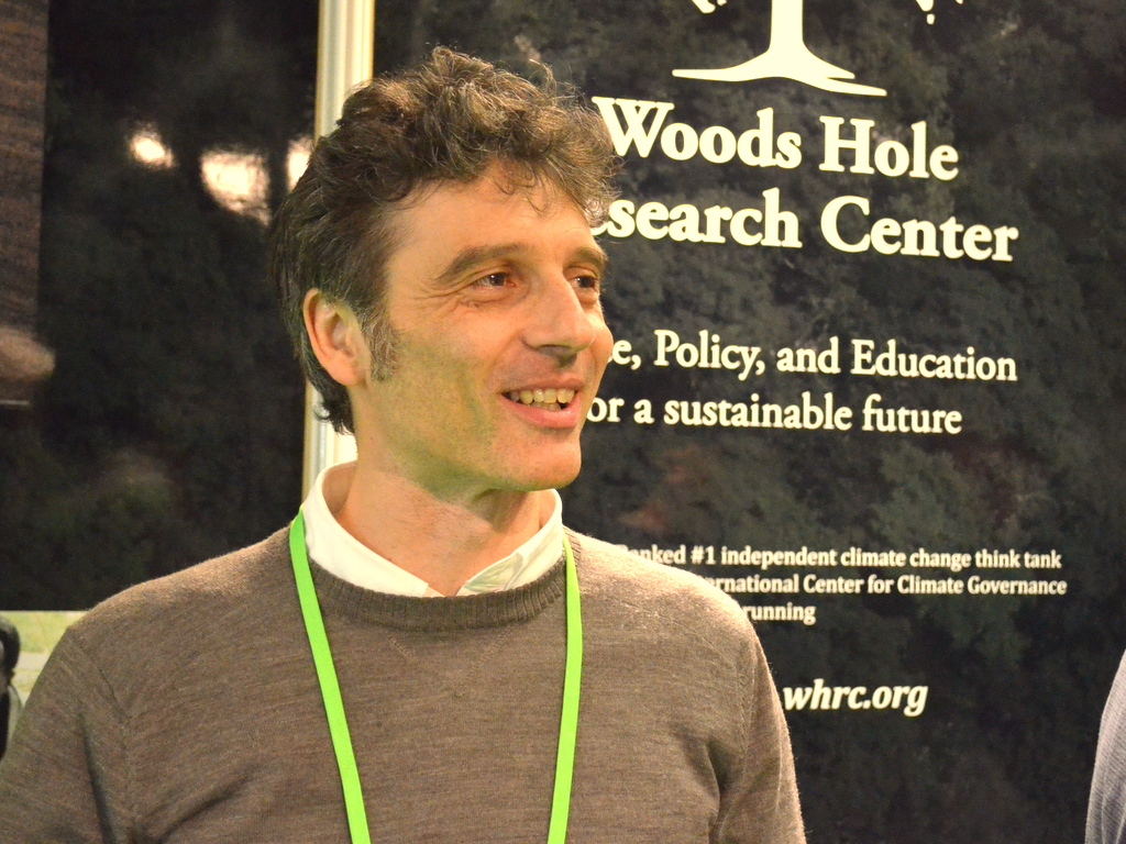 Alessandro Baccini, a remote sensing scientist at Woods Hole Research Center in Falmouth, Massachusetts. Image by Justin Catanoso. France, 2015 Media file: baccini_1.jpg