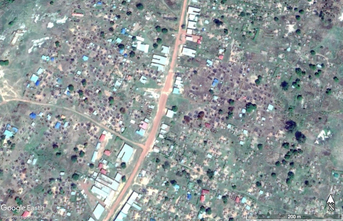 Satellite image of Kaya in January, 2019, showing evidence of damaged properties. Image courtesy of Google Earth. Satellite image of Kaya in January, 2019, showing evidence of damaged properties. Image courtesy of Google Earth.