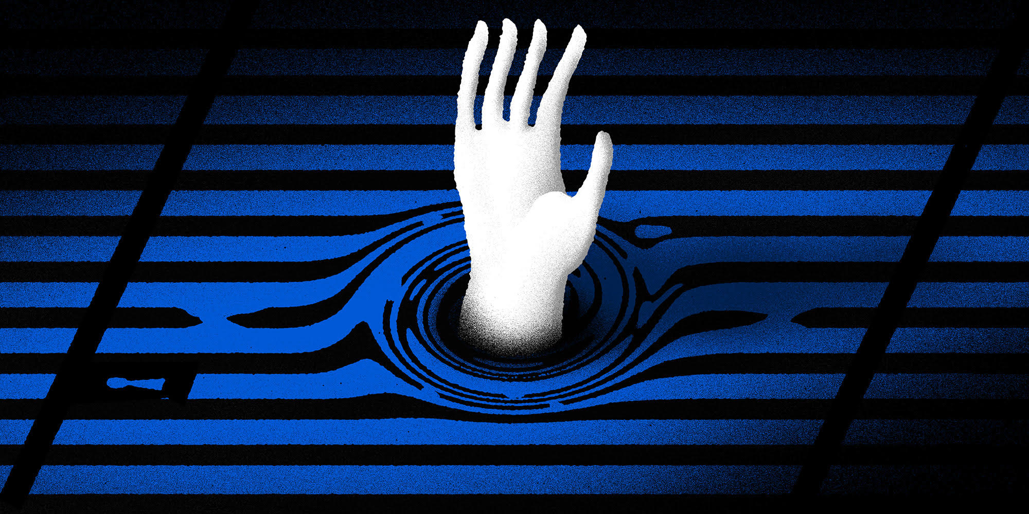 Illustration by Daniel Zender. An illustration of a hand reaching between prison cell bars.