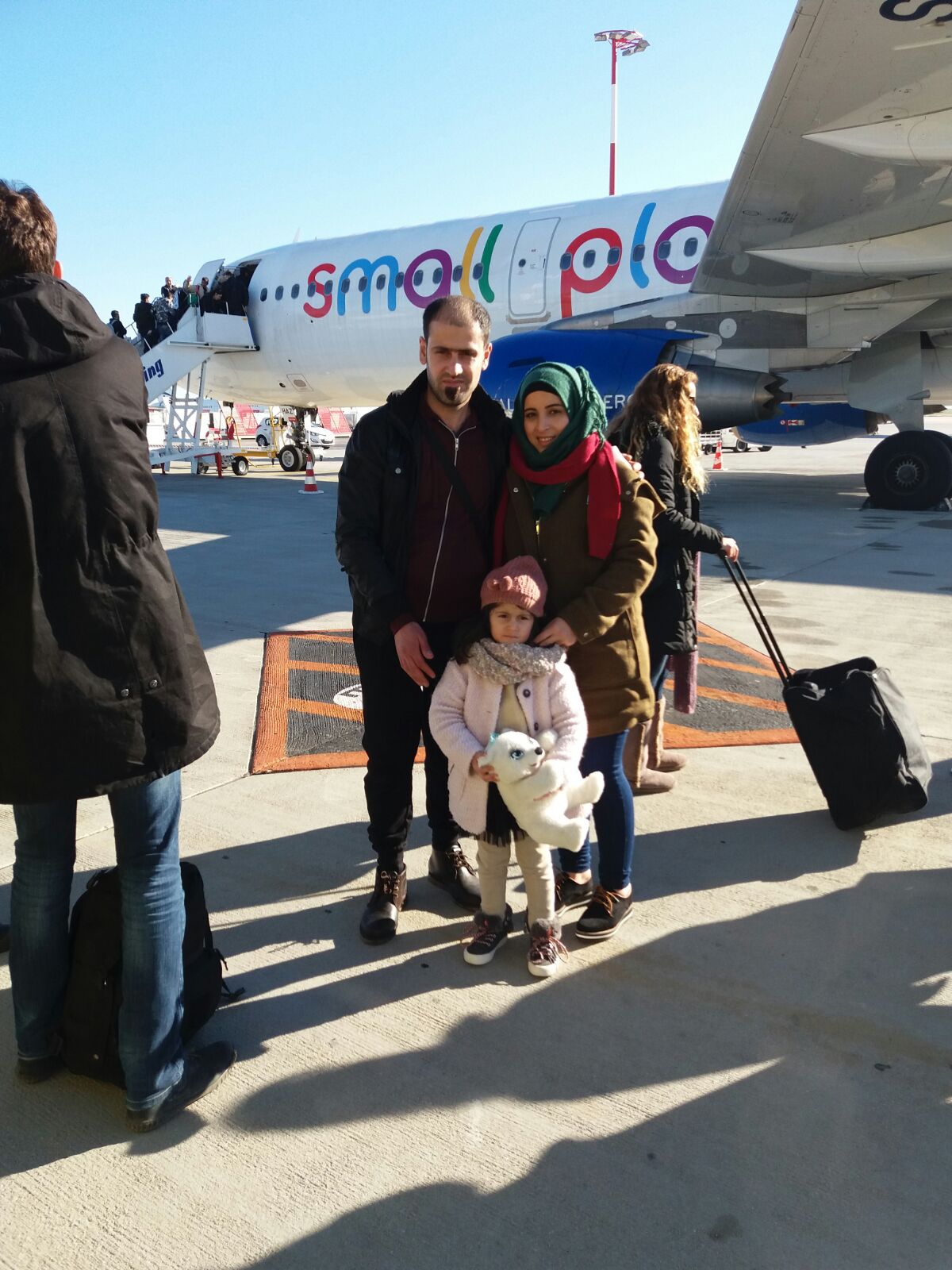 Abeer and her family arrive in Munich. Image provided by Abeer Albadawi. Germany, 2016. Abeer and her family arrive in Munich. Image provided by Abeer Albadawi. Germany, 2016.