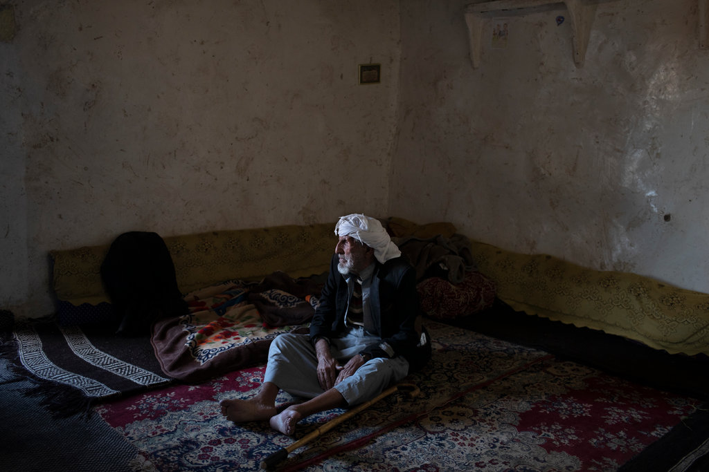 Saleh Jassar lost his two sons in the airstrikes. Image by Tyler Hicks/The New York Times. Yemen, 2018. Saleh Jassar lost his two sons in the airstrikes. Image by Tyler Hicks/The New York Times. Yemen, 2018.