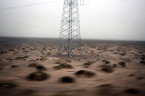 Arid land in Gansu Province. 1