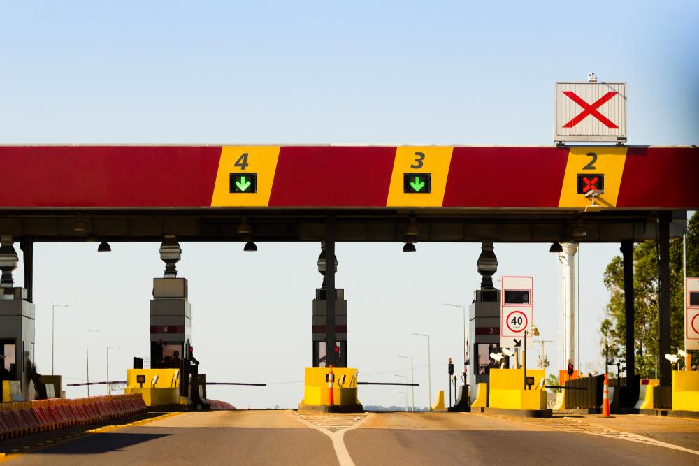 Toll payment point on a BR-163 highway in Mato Grosso do Sul, Brazil. Image by rafapress / Shutterstock. Brazil, undated. Toll payment point on a BR-163 highway in Mato Grosso do Sul, Brazil. Image by rafapress / Shutterstock. Brazil, undated.