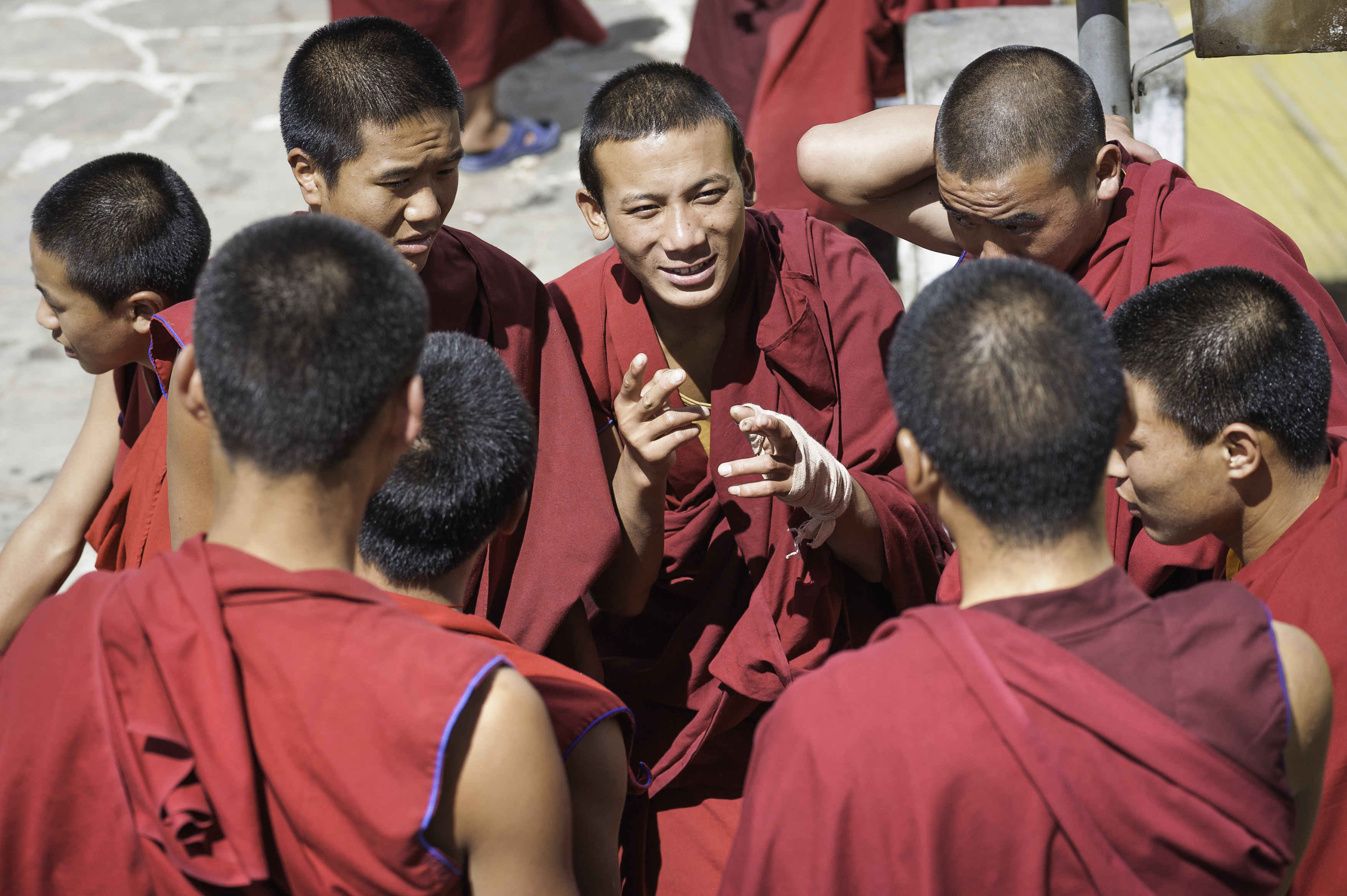 Photo of monks in Tawang