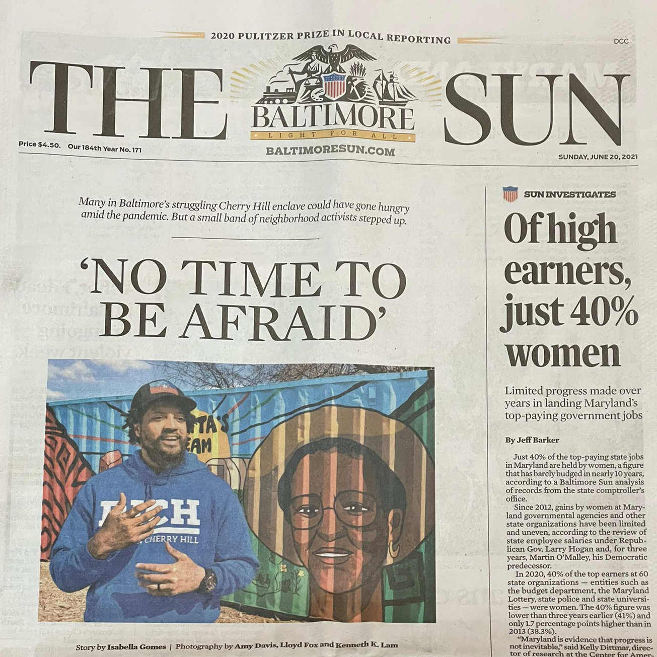 Image of Baltimore Sun by Jon Sawyer