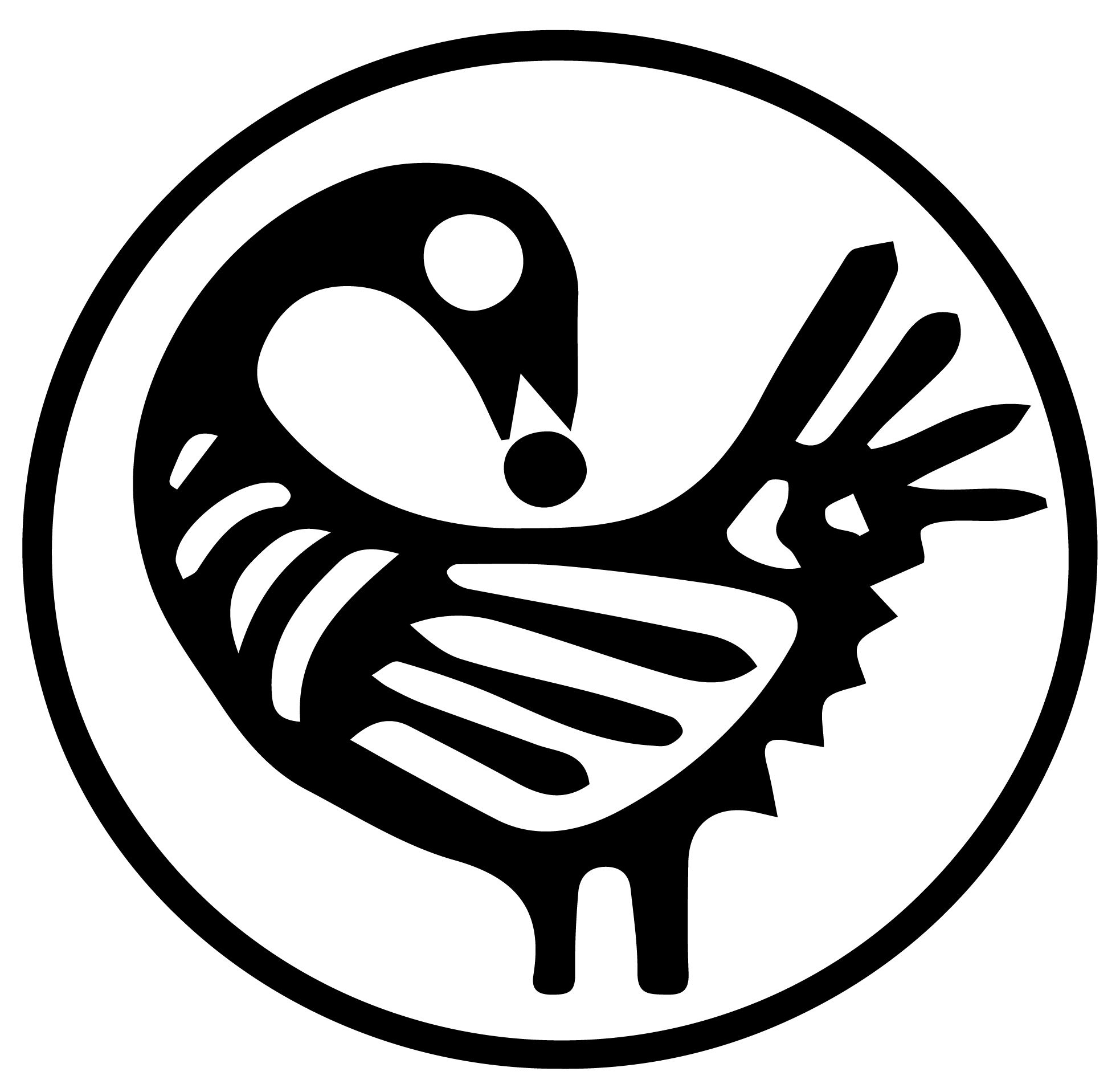 Sankofa-Logo-Vector Decorative logo with Sankofa symbol