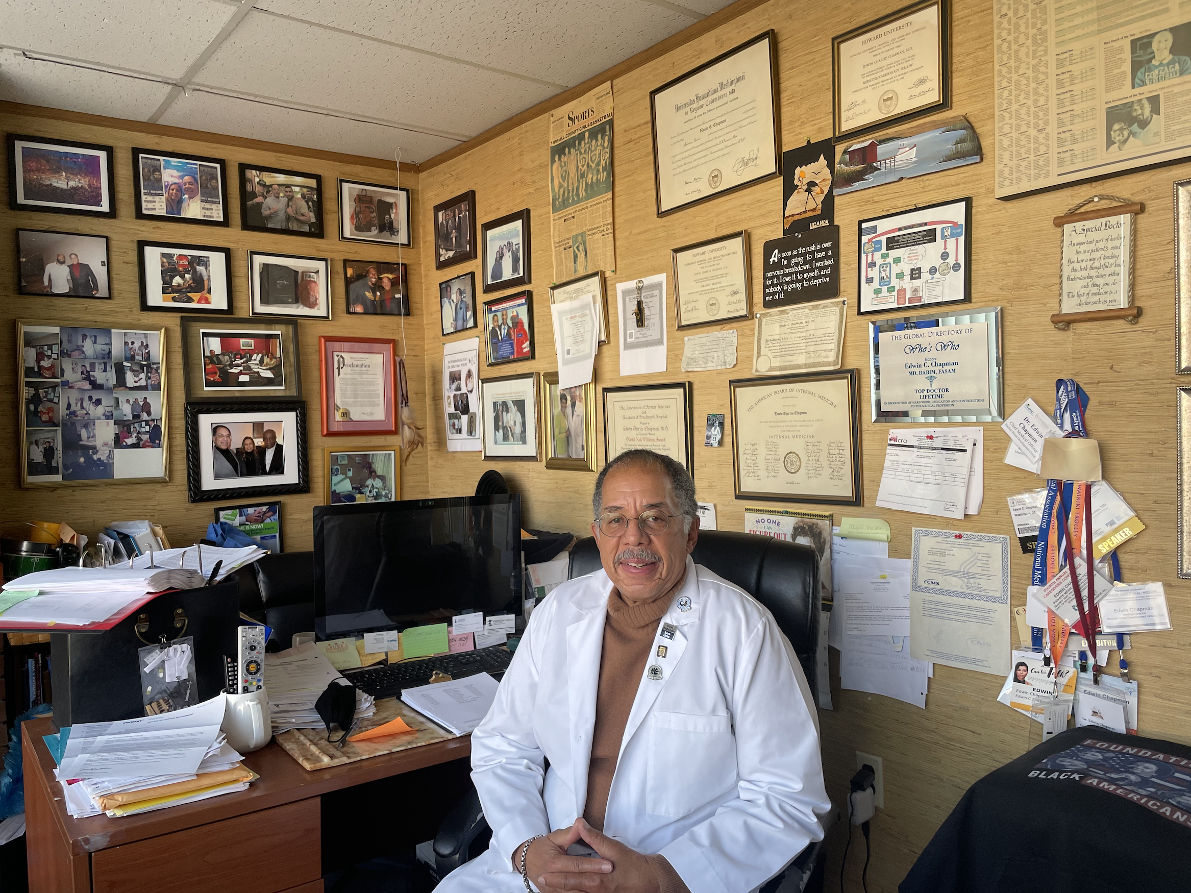 Chapman sitting in office.png Dr. Edwin Champan