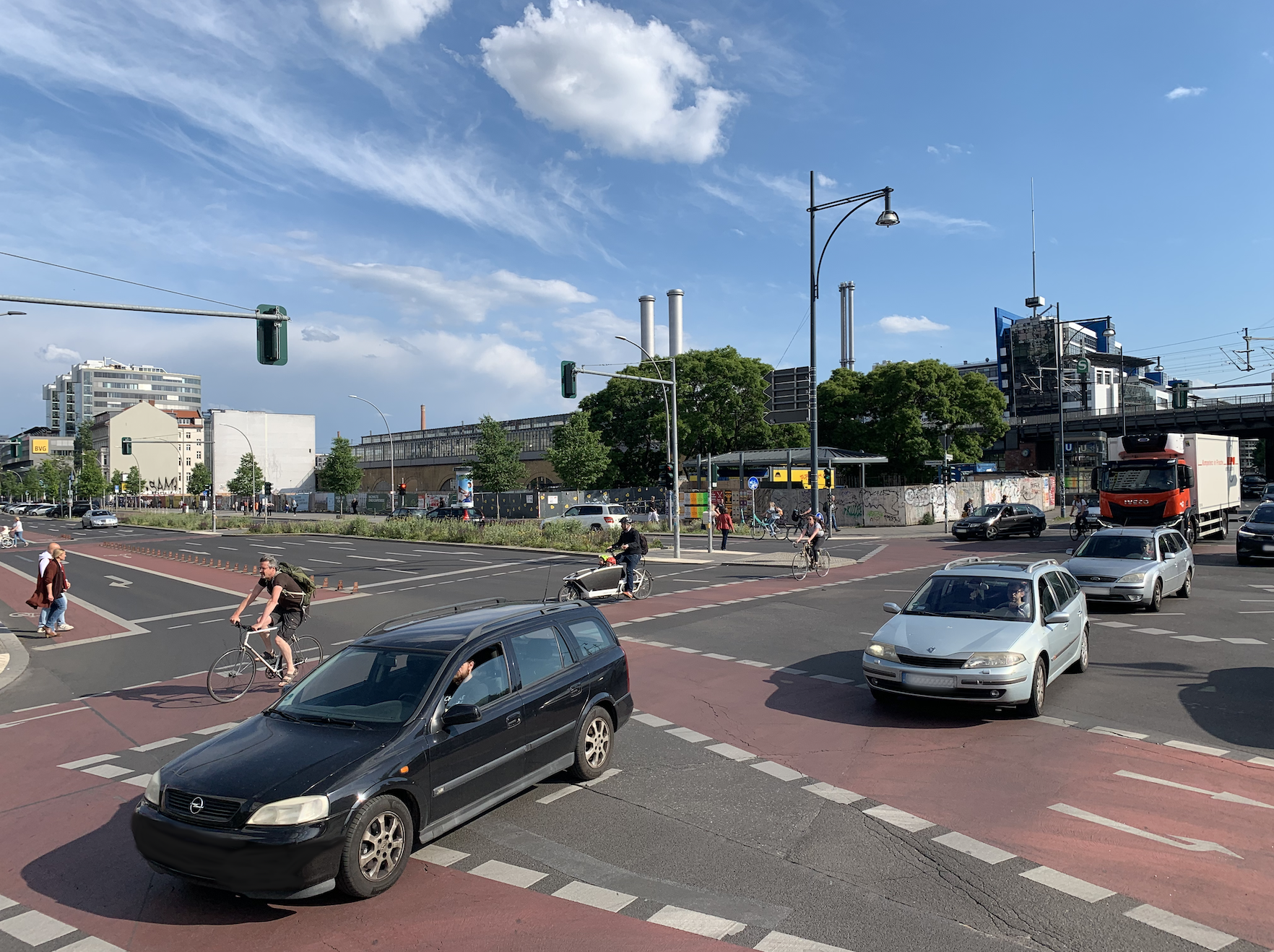 cars in intersection