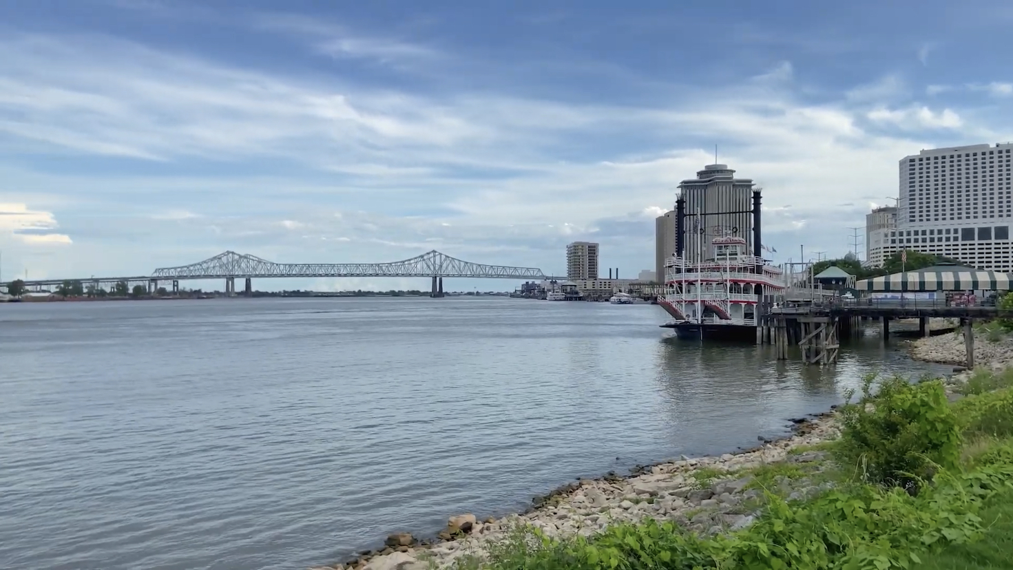 Project Page Image.jpg The Mississippi River along the Moonwalk Riverfront Park in New Orleans