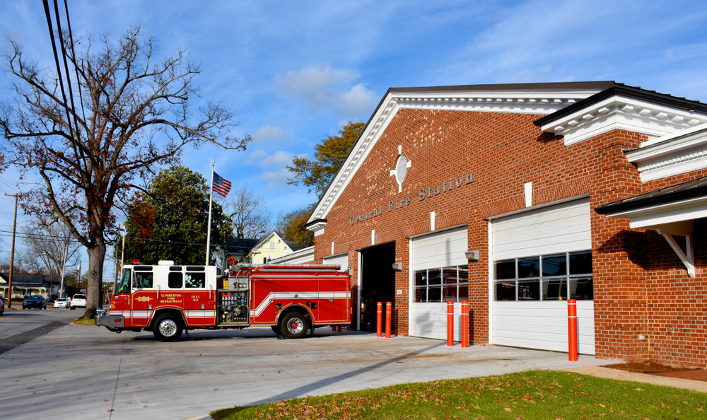 shutterstock_1590560197.jpg Central Fire Station, Lumberton, North Carolina. United States, 2019.
