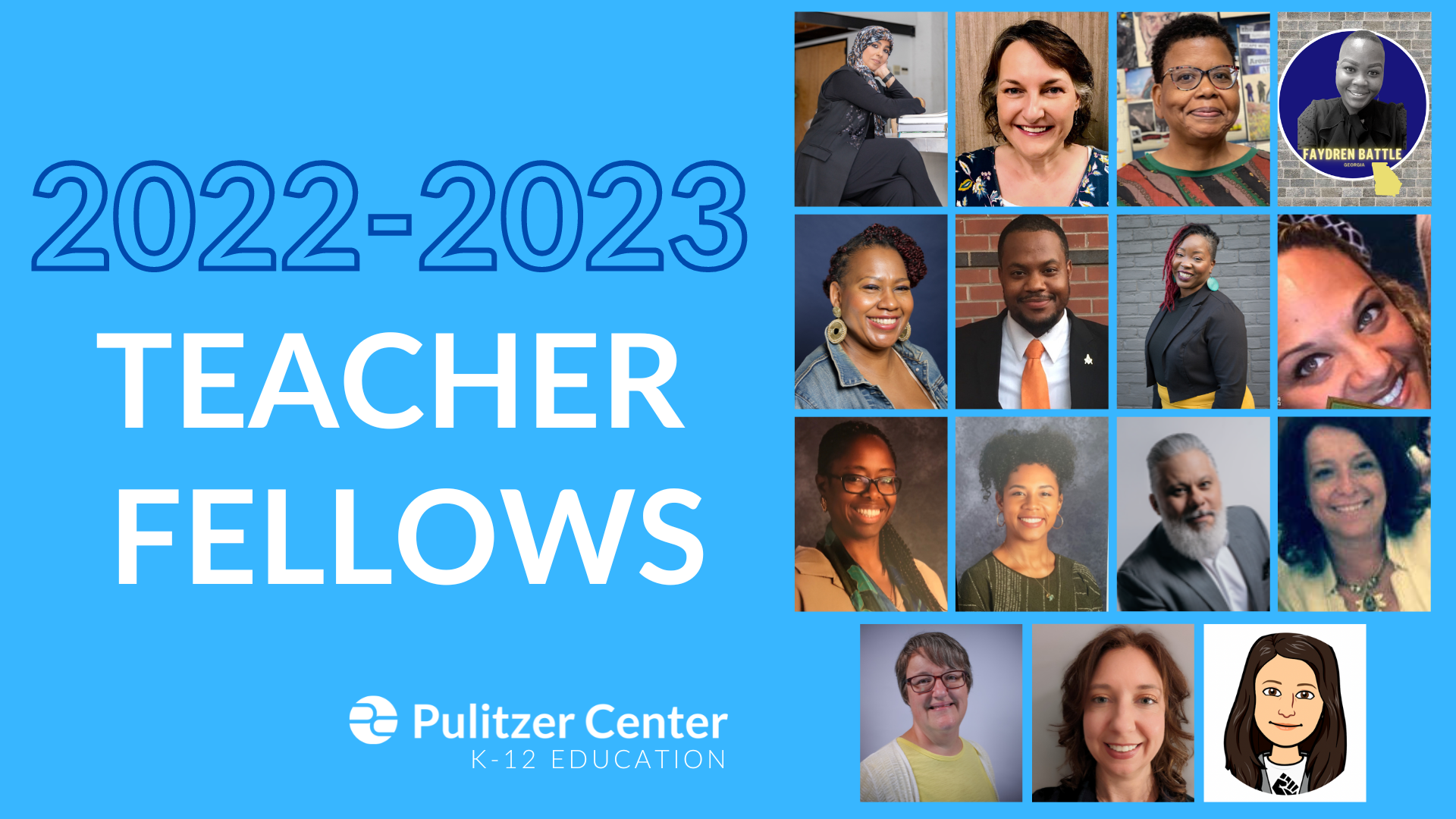 2022-2023 Teacher Fellows Graphic.png Graphic with photos of 2022-2023 teacher fellows