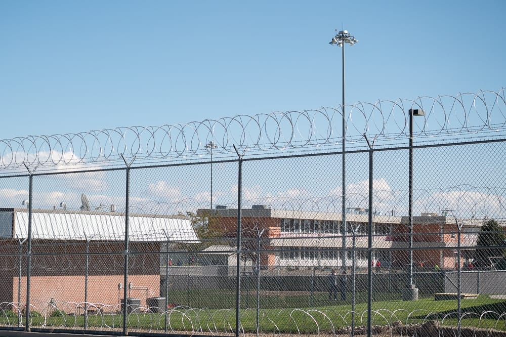 The outside of the women's facility at the South Idaho Correctional Institution outside of Boise