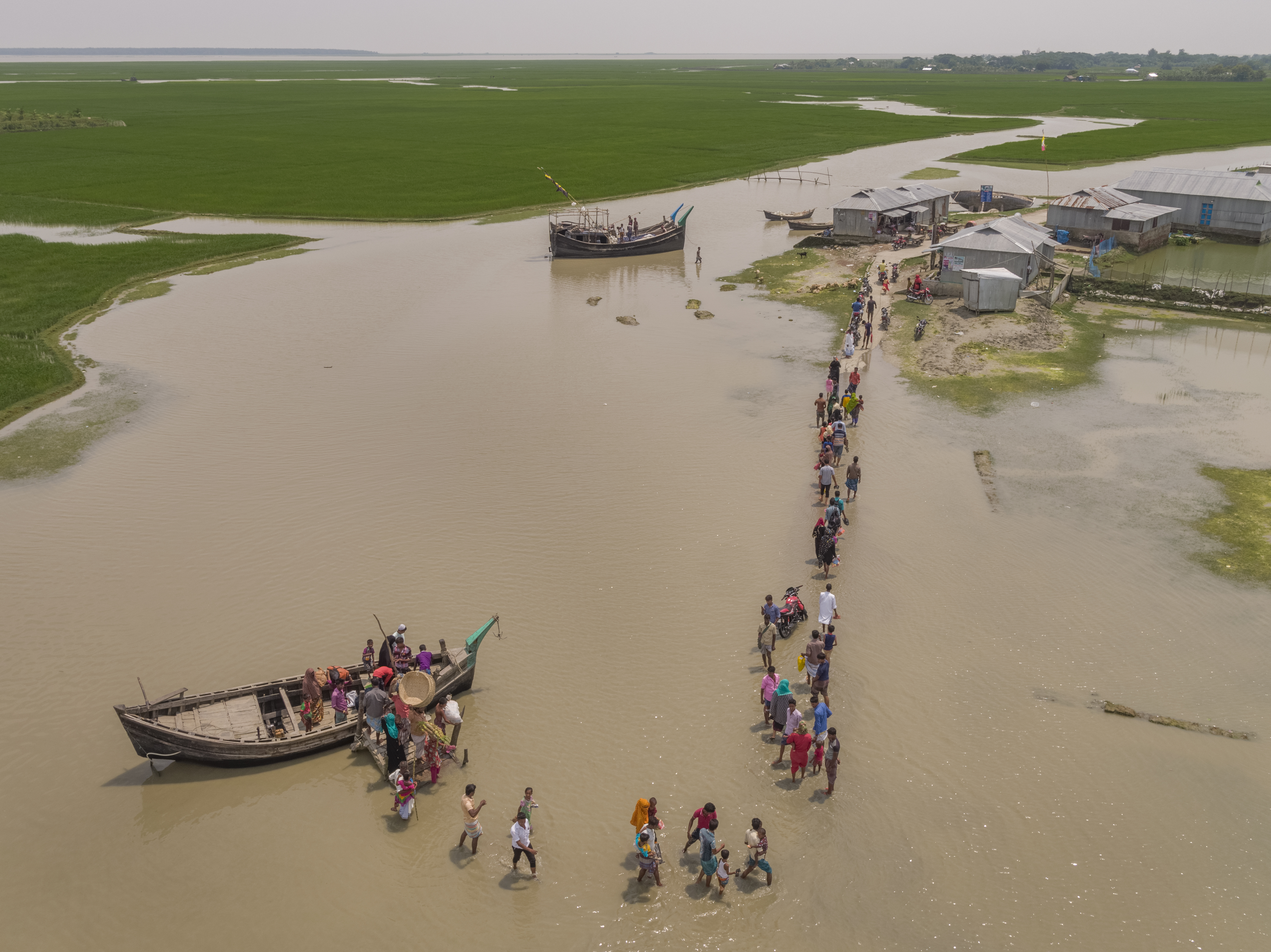 Last year’s monsoons, which typically run from June through September, were the worst in 40 years, and more than eight million Bangladeshis were affected by the devastation. At least 145 people died, an estimated 307,000 people were forced into emergency shelters, 700,000 homes were damaged or destroyed and about a third of Bangladesh was submerged. Areas along the Bay of Bengal, long prone to chronic flooding, have become increasingly uninhabitable. Scientists believe that a sharp rise in the bay’s surface temperature is why Bangladesh has suffered some of the fastest sea-level rises in the world. Some project a five-foot rise by 2100, which could displace 50 million people. Image by George Steinmetz. Bangladesh, 2017. Last year’s monsoons, which typically run from June through September, were the worst in 40 years, and more than eight million Bangladeshis were affected by the devastation. At least 145 people died, an estimated 307,000 people were forced into emergency shelters, 700,000 homes were damaged or destroyed and about a third of Bangladesh was submerged. Areas along the Bay of Bengal, long prone to chronic flooding, have become increasingly uninhabitable. Scientists believe that a sharp rise in the bay’s…