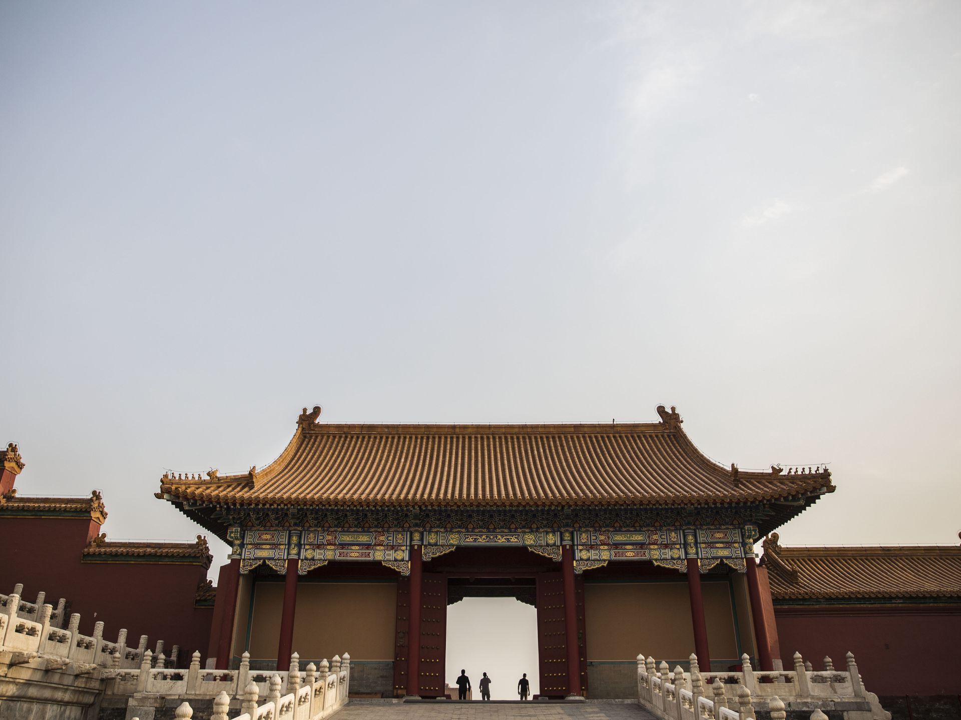 Tourists wander through the Forbidden City on Thursday, Sept. 21, 2017, in Beijing, China. Located in the center of Beijing, it is now a museum, but from 1420 to 1912 it was the center of the Chinese government. Image by Kelsey Kremer. China, 2017. Tourists wander through the Forbidden City on Thursday, Sept. 21, 2017, in Beijing, China. Located in the center of Beijing, it is now a museum, but from 1420 to 1912 it was the center of the Chinese government. Image by Kelsey Kremer. China, 2017.