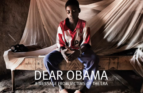 A screenshot of the "Dear Obama" video by Marcus Bleasdale. image