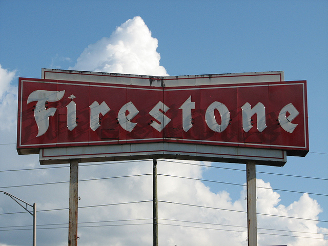 Image by Andy Callahan (ferret111) on Flickr. Media file: Firestone-tires.jpg