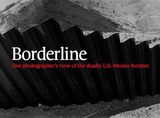 The U.S.-Mexico border fence west of Ciudad Juárez and El Paso, Texas, near the state of New Mexico. Image by © Louie Palu/ZUMA. United States, 2012. (From The Globe and Mail) Media file: Louie_globeandmail.jpg