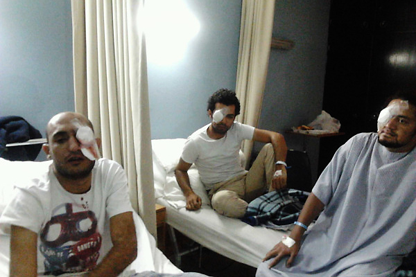 Thousands were wounded in the protests. Image by Sharif Abdel Kouddous. Egypt, 2011.