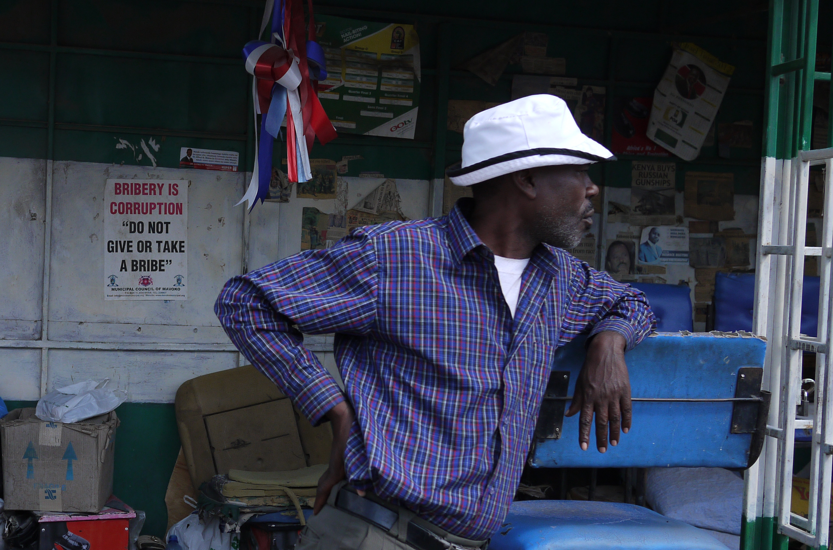 Corruption remains a major impediment to development in poverty-blighted Kenya. Image by Sam Loewenberg, Kenya, 2012. Media file: corruption.jpg