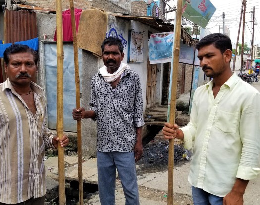 Dalit Sewage Workers in Nanded. Image courtesy of Phillip Martin. India, 2019. Dalit Sewage Workers in Nanded. Image courtesy of Phillip Martin. India, 2019.