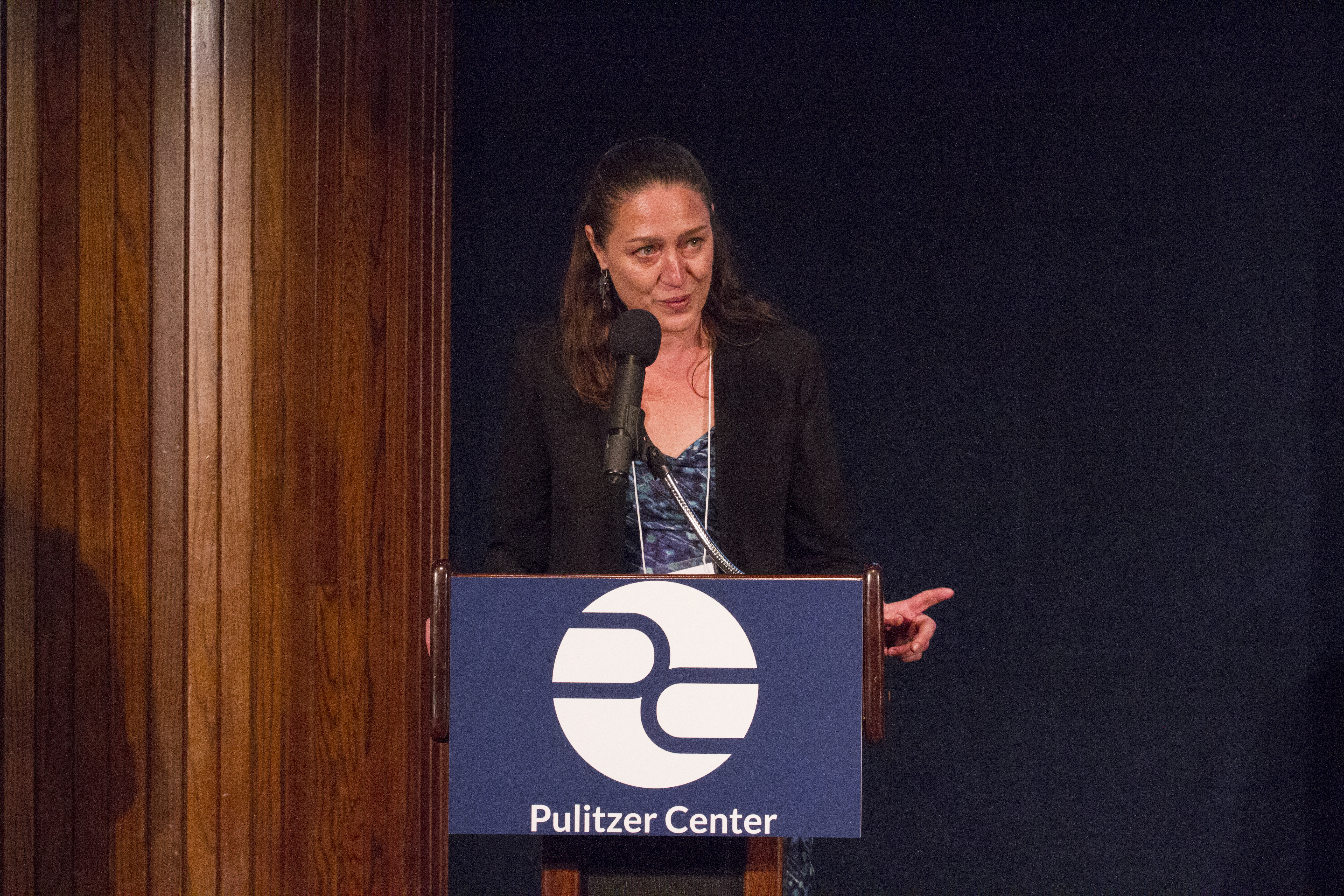 Nathalie Applewhite shares the story behind choosing to focus the Pulitzer Center 2017 conference on gender. Image by Jin Ding. United States, 2017. Nathalie Applewhite shares the story behind choosing to focus the Pulitzer Center 2017 conference on gender. Image by Jin Ding. United States, 2017.