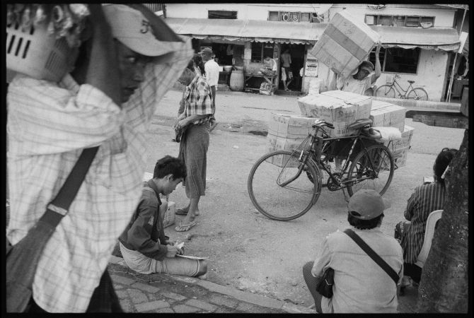 Road grime Myanmar Burma