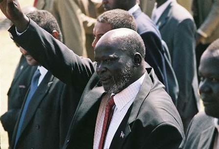 Former Southern Sudan leader John Garang. Image via the United States Agency for International Development (USAID). Sudan, 2006.