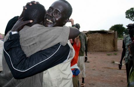 A still from Rebuilding Hope, a documentary film by Jen Marlowe and David Morse - following three Lost Boys of Sudan as they return home. A still from Rebuilding Hope, a documentary film by Jen Marlowe and David Morse - following three Lost Boys of Sudan as they return home.