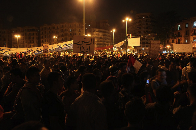 May 27 - Tahrir Square: "Second Day of Rage". Image by Sharif Kouddous. Egypt, 2011. image