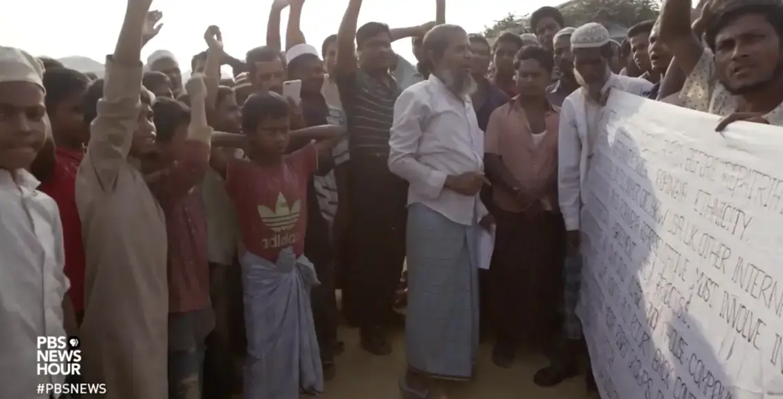 Screenshot from PBS NewsHour. Bangladesh, 2018. Screenshot from PBS NewsHour. Bangladesh, 2018.