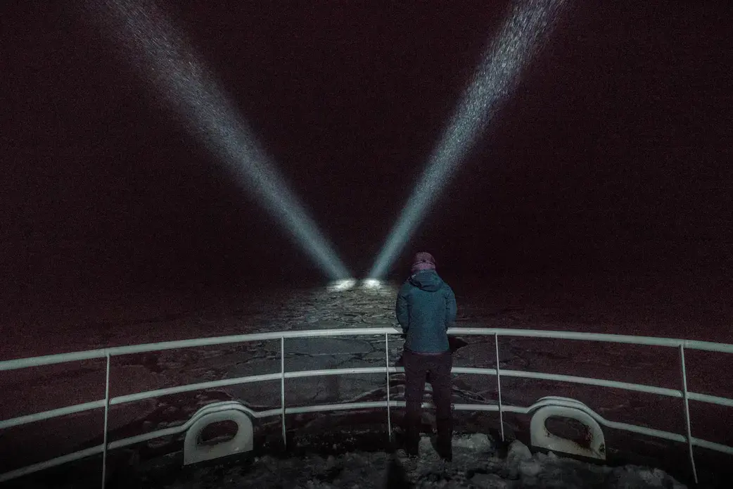 Onboard the Helmer Hanssen, a Norwegian research vessel. Image by Michael O. Snyder/Interdependent Pictures. International waters, 2018.
