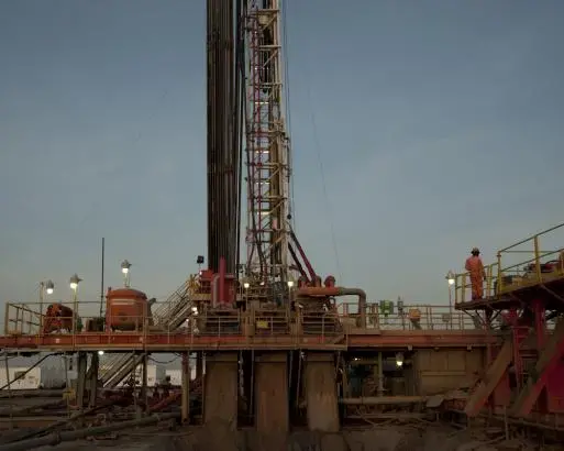 On a Tullow oil rig in Turkana County, an arid region, long neglected by successive Kenyan administrations. Image by Guillaume Bonn. Kenya, 2014. Media file: a22.jpg