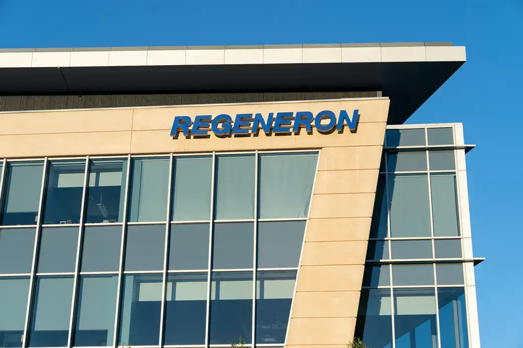 View of Regeneron Pharmaceuticals headquarters in Tarrytown, New York. Image by lev radin / Shutterstock. United States, 2020. View of Regeneron Pharmaceuticals headquarters in Tarrytown, New York. Image by lev radin / Shutterstock. United States, 2020.