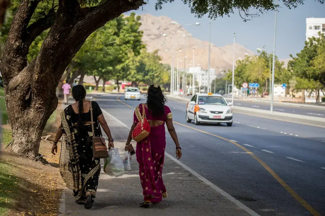 Women domestic workers in Oman. Image by Svanika Balasubramanian. Oman, 2018. Women domestic workers in Oman. Image by Svanika Balasubramanian. Oman, 2018.