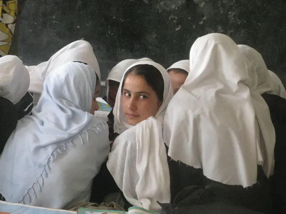 Young Afghan girls in school. Image by Mellissa Fung. Afghanistan, 2013. Media file: img_7071.jpg