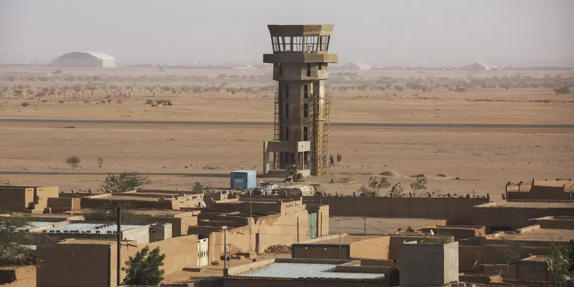 The American military base is seen in the distance in Agadez, Niger, Jan. 15, 2018. Image by Joe Penney. Niger, 2018. The American military base is seen in the distance in Agadez, Niger, Jan. 15, 2018. Image by Joe Penney. Niger, 2018.