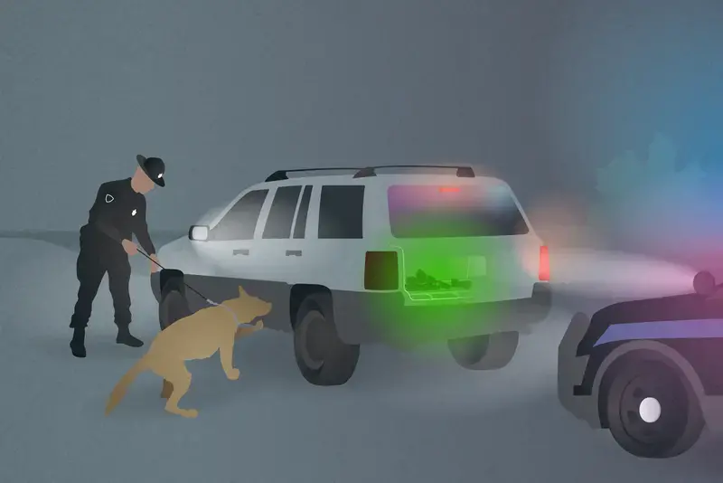 In the past two decades, the federal government took in $36.5 billion in assets police seized from people, many of whom never were charged with a crime or shown to have drugs. Image by David Kovaluk. 2019. In the past two decades, the federal government took in $36.5 billion in assets police seized from people, many of whom never were charged with a crime or shown to have drugs. Image by David Kovaluk. 2019.