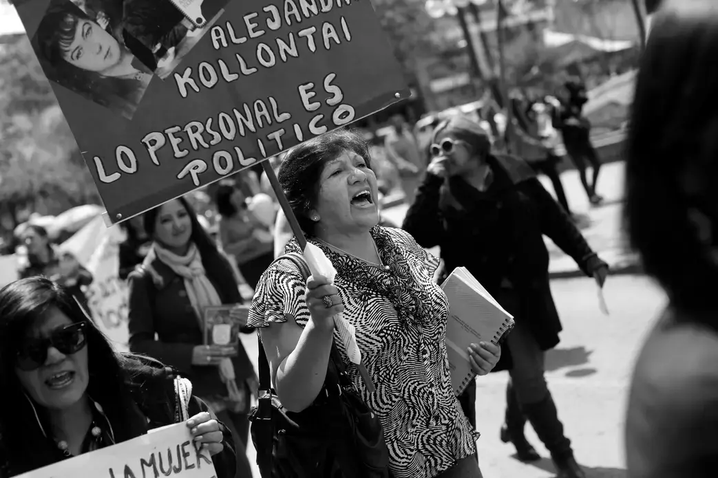 Marchers in La Paz, Bolivia protest to draw attention to femicide and violence against women. Image by Noah Friedman-Rudovsky. Bolivia, 2015. Media file: _z3a8643.jpg