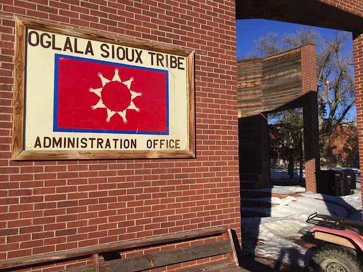 The seat of the tribal government in Pine Ridge. Image by William Plews-Ogan. United States, 2014. Media file: unnamed-23.jpg