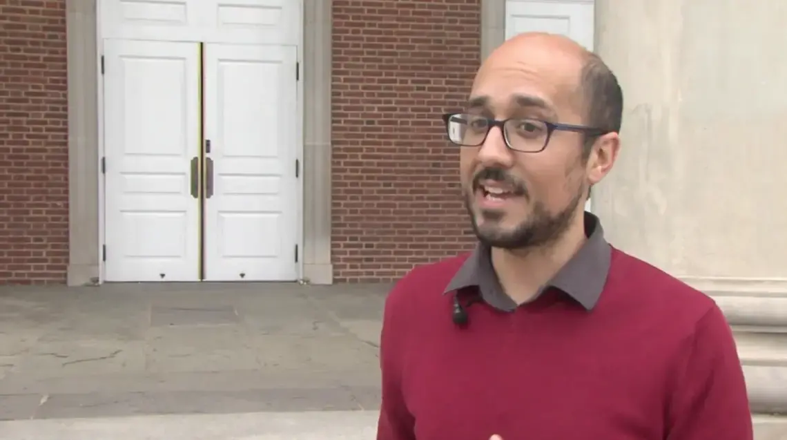 Screenshot of FOX8 news segment.