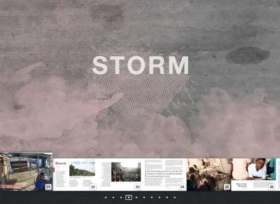 A screenshot of Voices of Haiti on the iPad. Media file: Voices-Screenshot-1.PNG