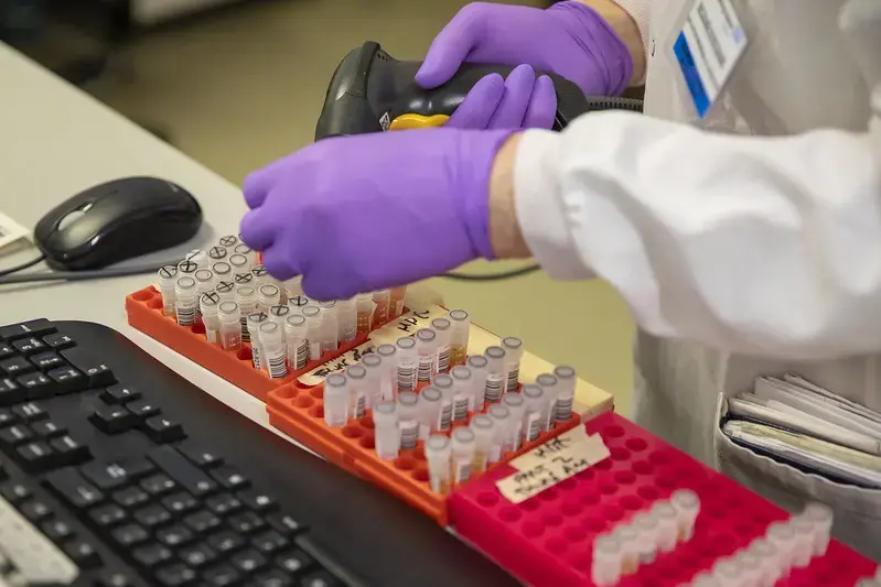 Researchers at a coronavirus testing laboratory in Leeds. Image courtesy of HM Treasury via Creative Commons. United Kingdom, 2020. Researchers at a coronavirus testing laboratory in Leeds. Image courtesy of HM Treasury via Creative Commons. United Kingdom, 2020.