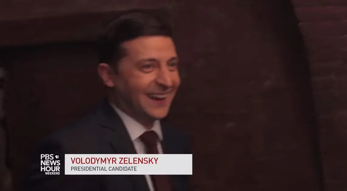 Actor Volodymyr Zelensky was the most popular candidate for Ukraine's presidency in the polls taken just before the election. Image by Simon Ostrovsky. Ukraine, 2019. Actor Volodymyr Zelensky was the most popular candidate for Ukraine's presidency in the polls taken just before the election. Image by Simon Ostrovsky. Ukraine, 2019.