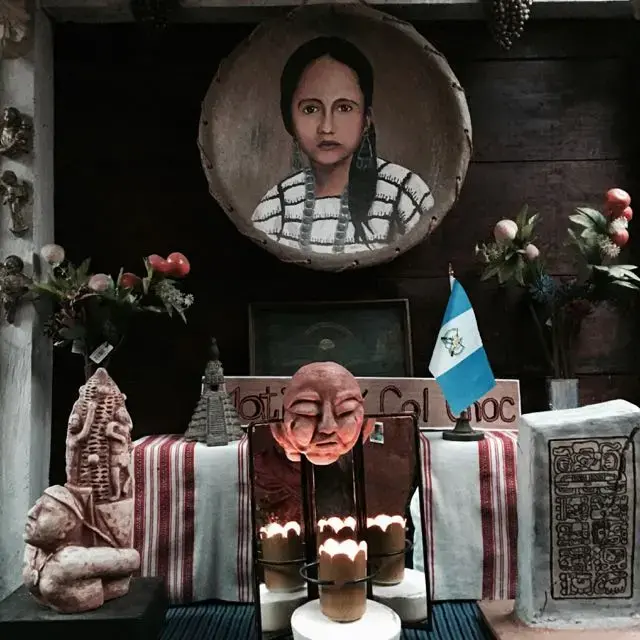 A family memorial to Matilde Col Choc, a Mayan woman forcibly disappeared by Guatemalan forces during the country's civil war. Image by Jason Motlagh. A family memorial to Matilde Col Choc, a Mayan woman forcibly disappeared by Guatemalan forces during the country's civil war. Image by Jason Motlagh. Guatemala, 2017.