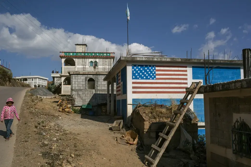 An unfinished remittance house in Todos Santos Cuchumatán. Image by Mauricio Lima. Guatemala, 2019. An unfinished remittance house in Todos Santos Cuchumatán. Image by Mauricio Lima. Guatemala, 2019.
