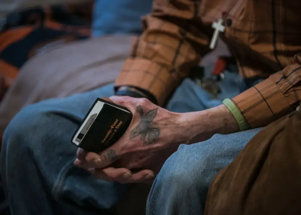 61-year old James Butler spent nearly 35 years on the streets suffering from mental illness and addiction. 10 months ago he was taken to the Kansas City Assessment and Triage Center where he sobered up and a case worker got him a bed at Benilde Hall, a sober home for men. 61-year old James Butler spent nearly 35 years on the streets suffering from mental illness and addiction. 10 months ago he was taken to the Kansas City Assessment and Triage Center where he sobered up and a case worker got him a bed at Benilde Hall, a sober home for men.